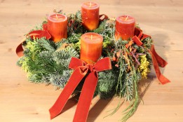 Adventkranz Orange