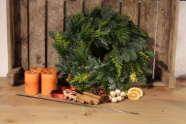 DIY Adventkranz Orange