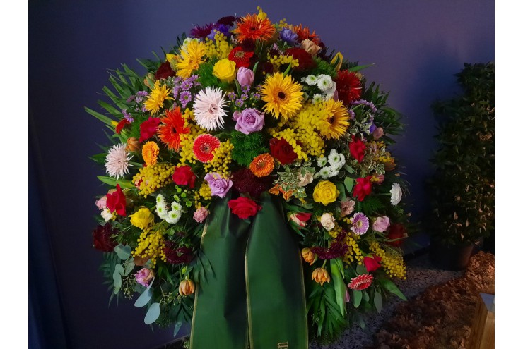 Trauerkranz bunt